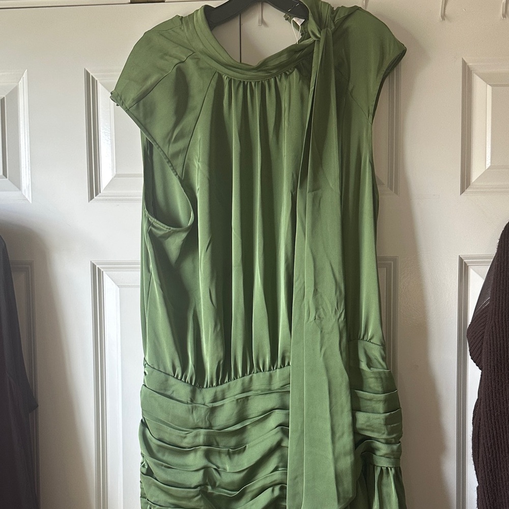 Ramy Brook Asymmetrical Green Dress